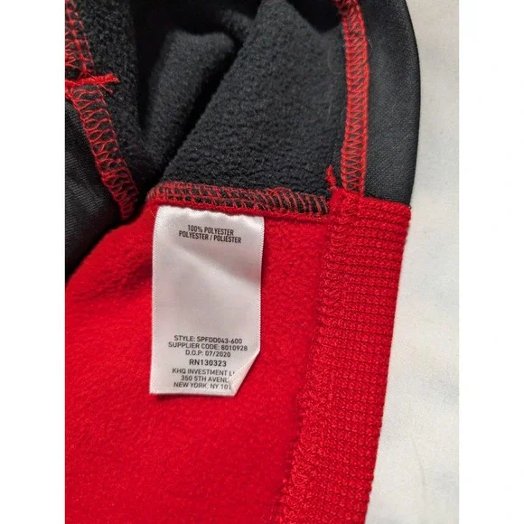 Spyder Bandit Full Zip Fleece Jacket Red Black Men's Large Athletic - Picture 6 of 7